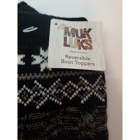Muk Luks Accessories - NWT MUK‎ LUKS Reversible Boot Toppers